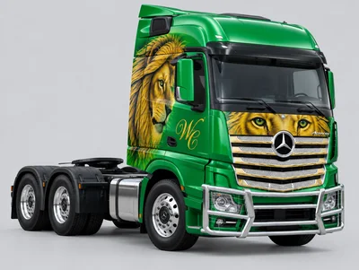 The green WC truck